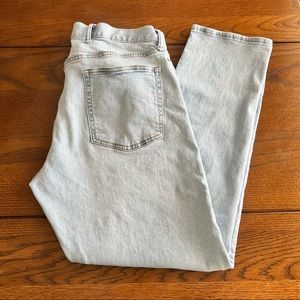 Men’s GAP light wash jeans.